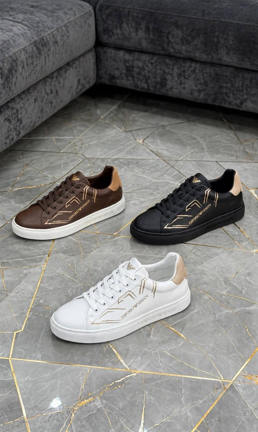 Emporio Armani – Baskets Homme Premium